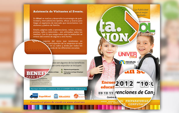 Presentacion e infografias para difusion de la Primera Red Escolar de Cancun en Internet