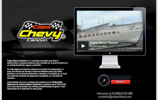 Copa Chevy Cancun creada por Diego Ortega