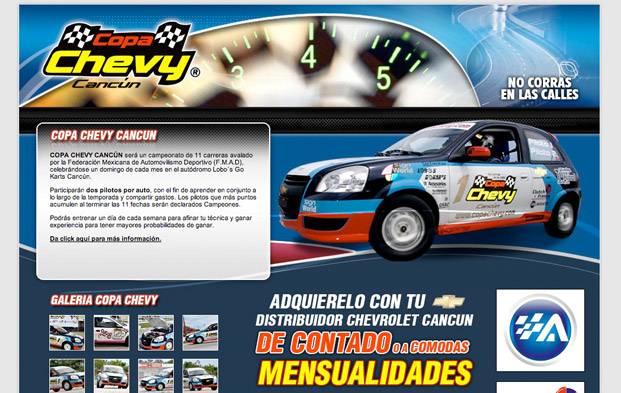 Copa Chevy Cancun creada por Diego Ortega